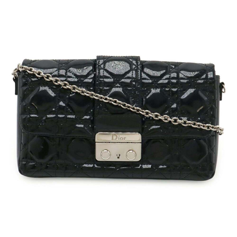 CHRISTIAN DIOR Black Leather Shoulder Bag - Picture 2 of 9